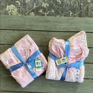 Charter Club Pink and Blue Pajama Set
